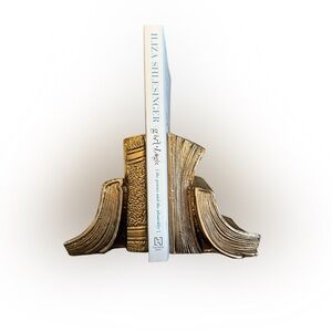 Vintage Mid-20th Century Solid Brass Bookends – PM Craftsman (USA Made)